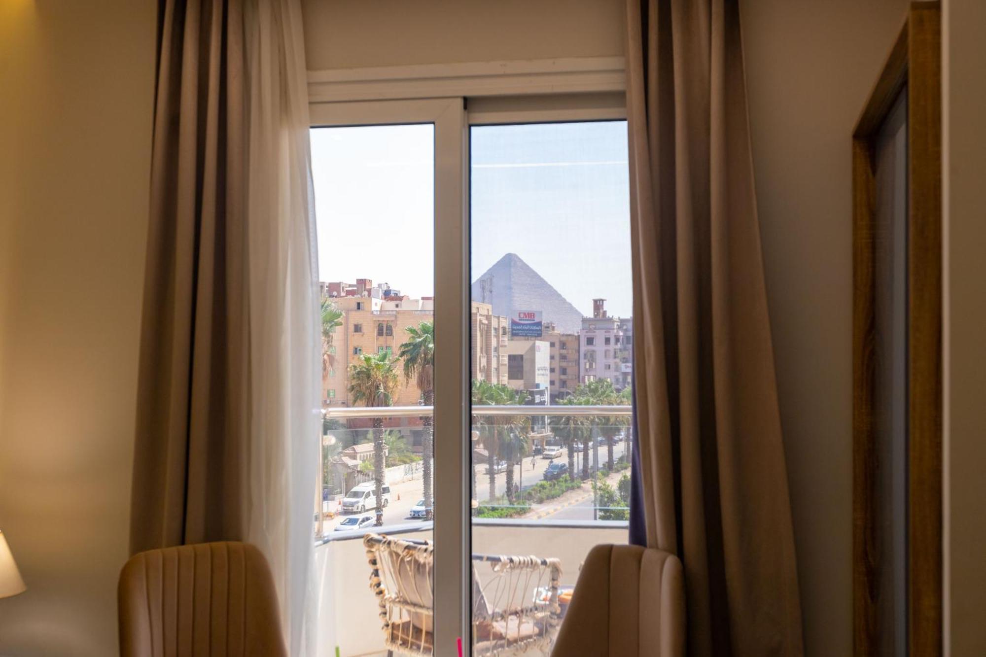 Khattab Pyramids View Hotel Kafret el-Gabal Eksteriør billede